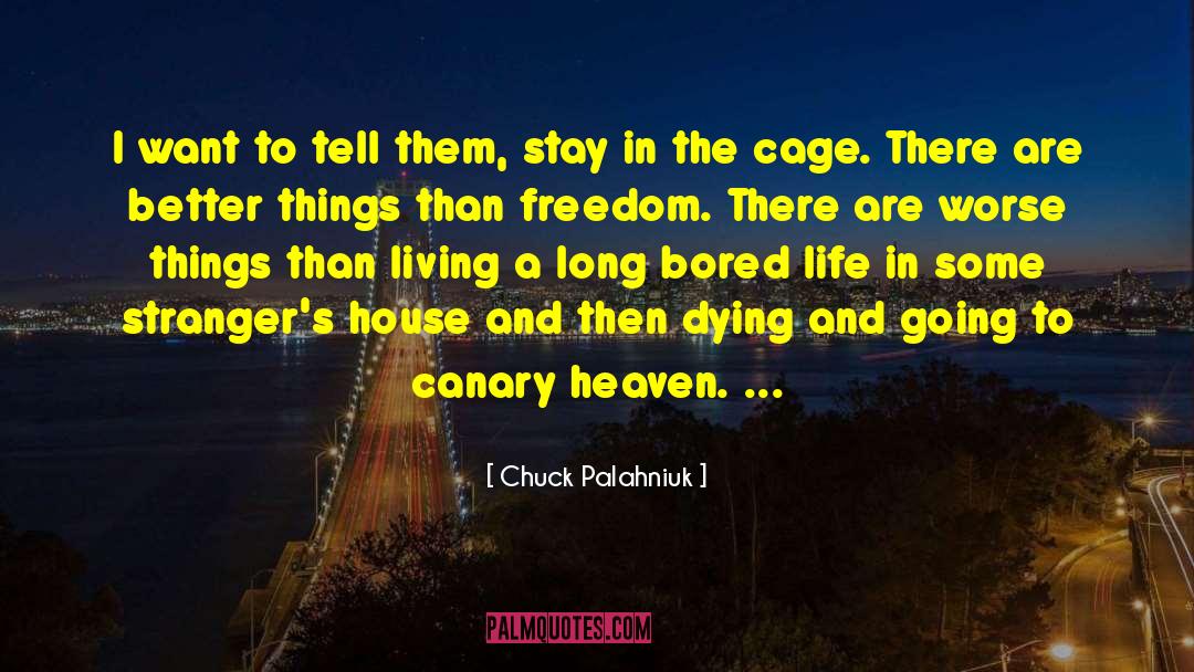 Gilded Cage quotes by Chuck Palahniuk