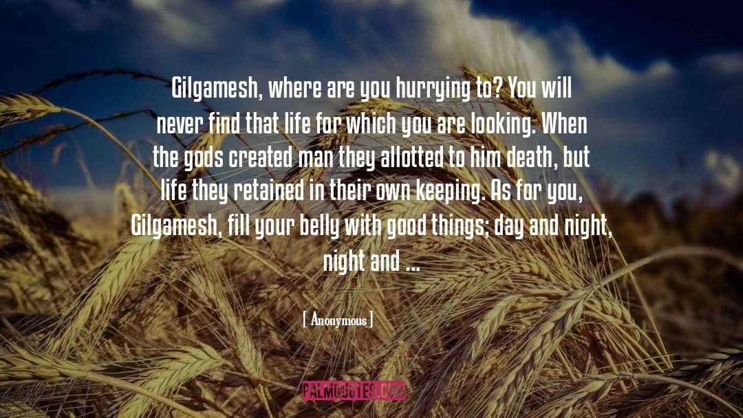 Gilgamesh quotes by Anonymous