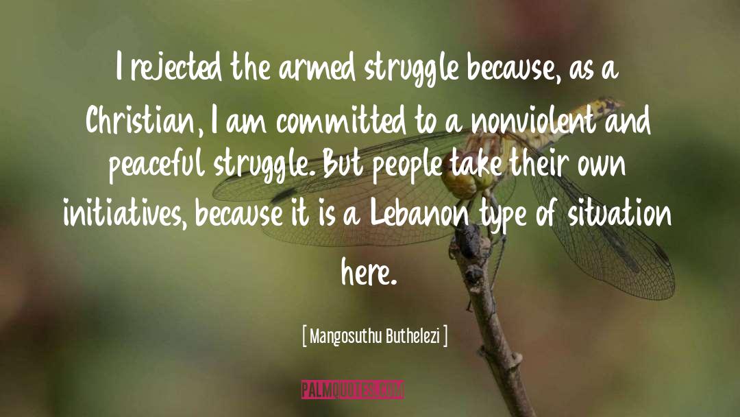 Gillmans Lebanon quotes by Mangosuthu Buthelezi