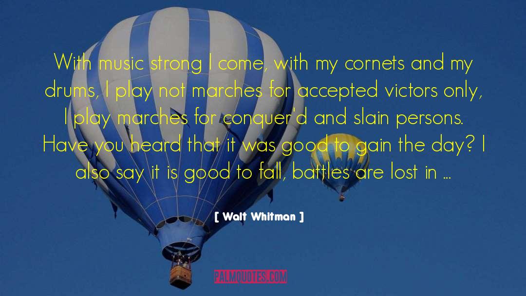 Gimby Drums quotes by Walt Whitman