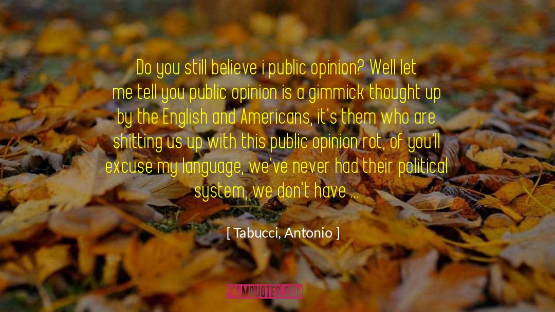 Gimmick quotes by Tabucci, Antonio