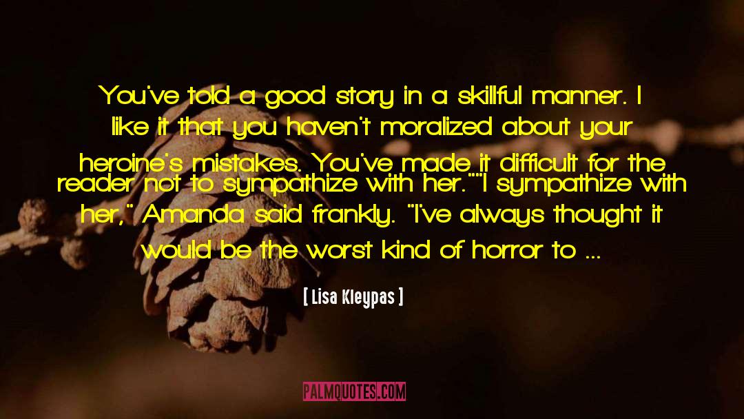 Gingernuts Of Horror Interview quotes by Lisa Kleypas