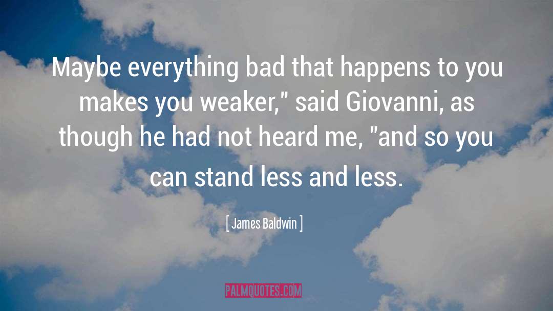 Giovanni quotes by James Baldwin