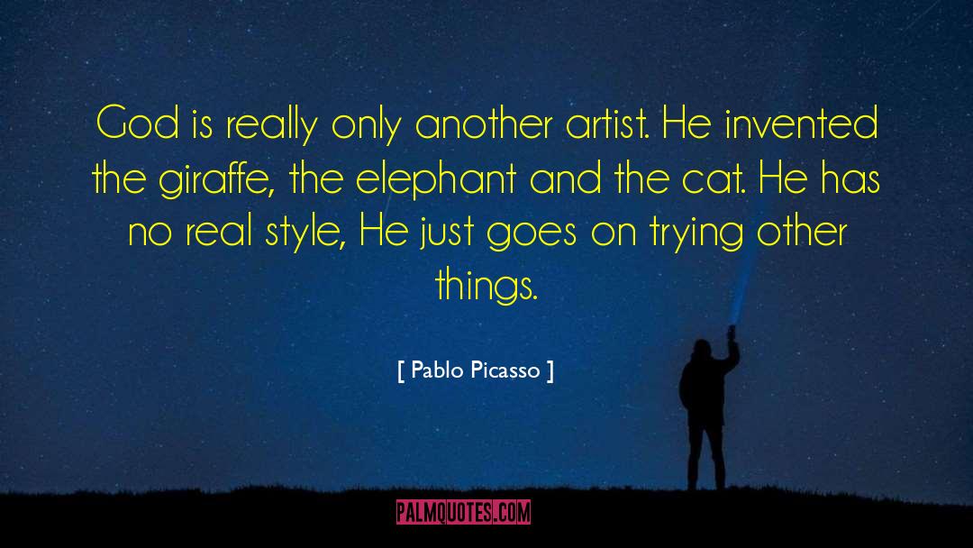 Giraffe quotes by Pablo Picasso