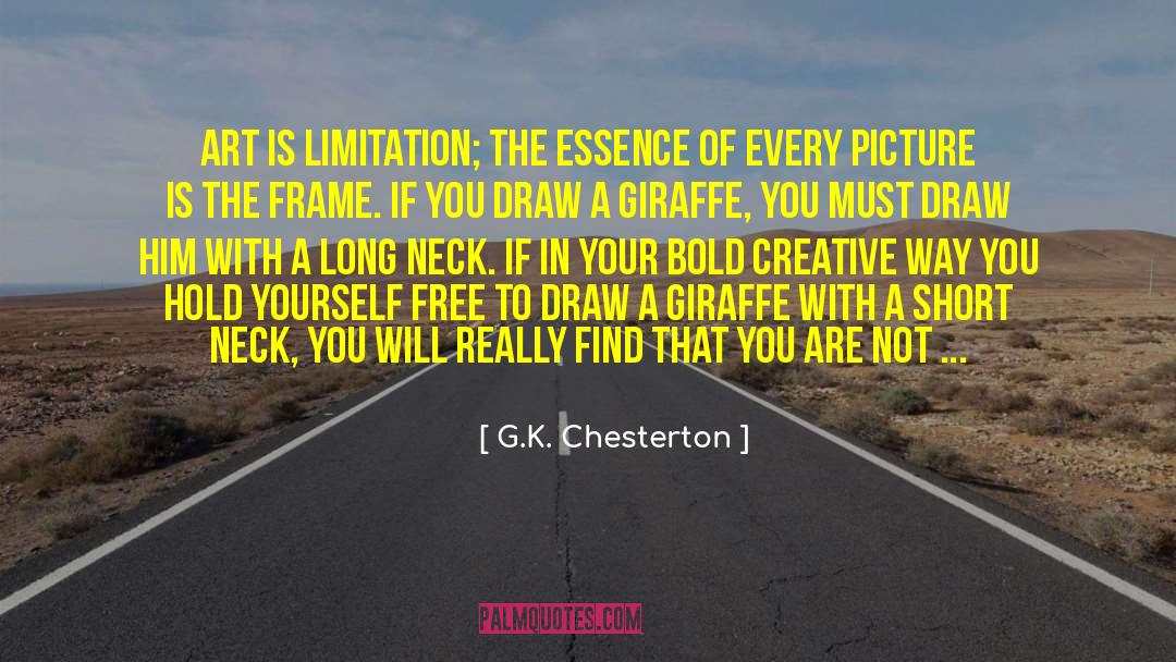 Giraffe quotes by G.K. Chesterton