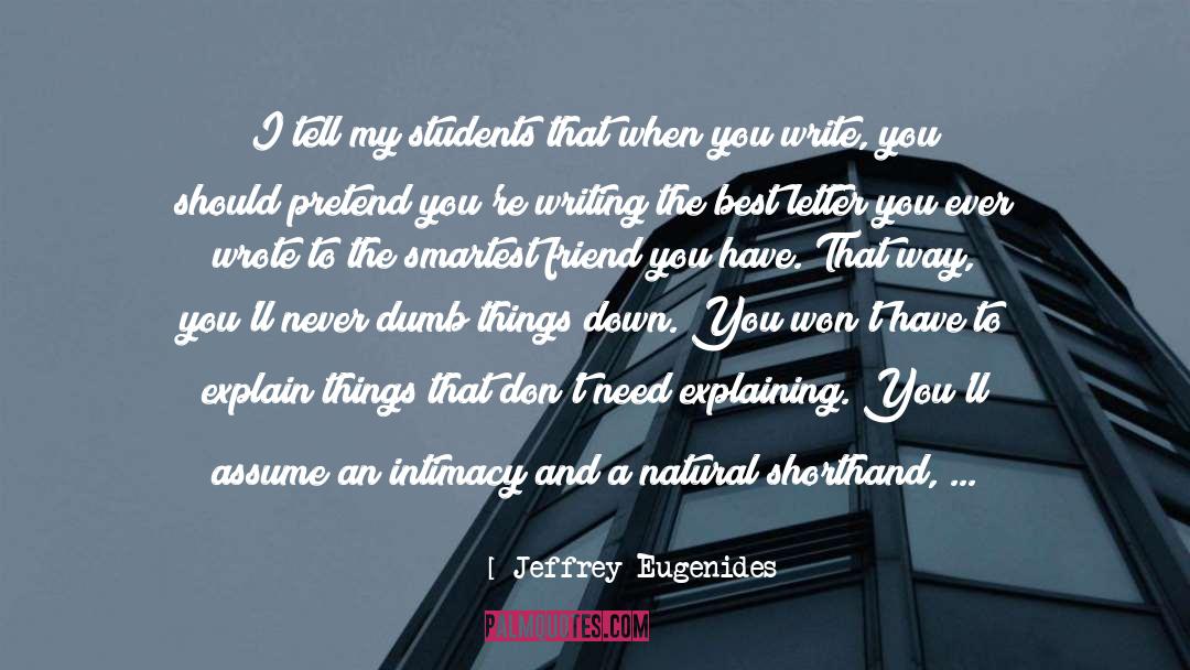 Girardey Letter quotes by Jeffrey Eugenides