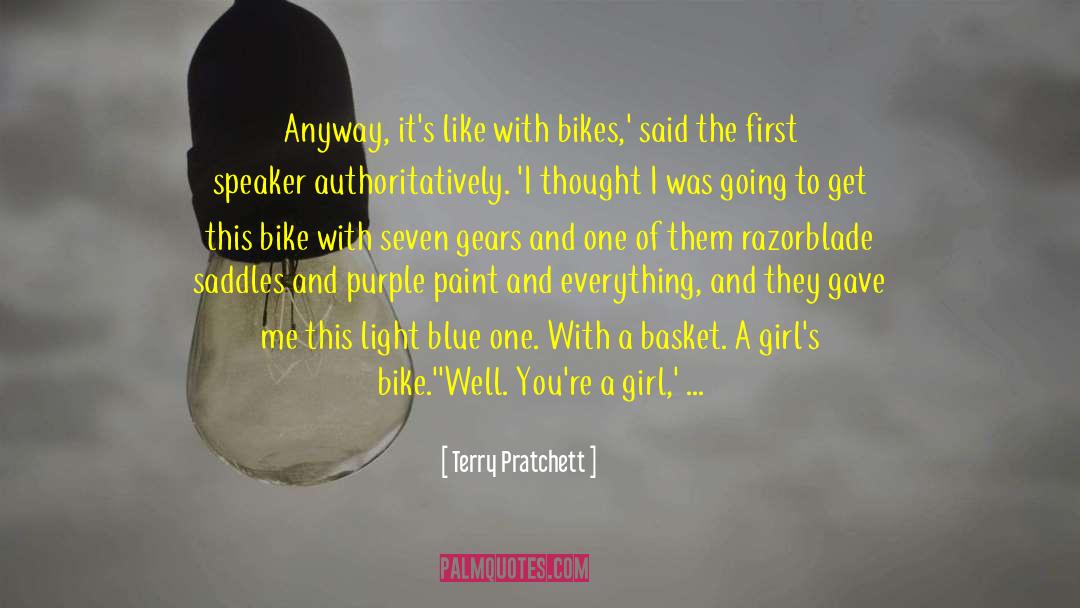 Girl Humor quotes by Terry Pratchett