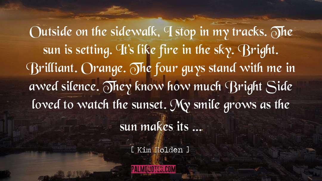Girl Sunset quotes by Kim Holden