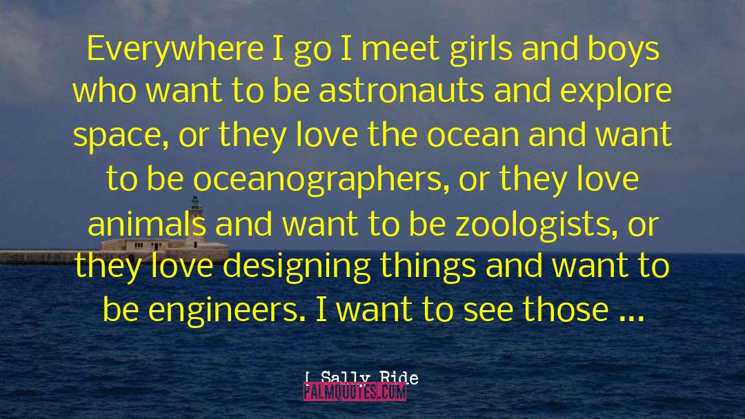 Girls And Boys quotes by Sally Ride