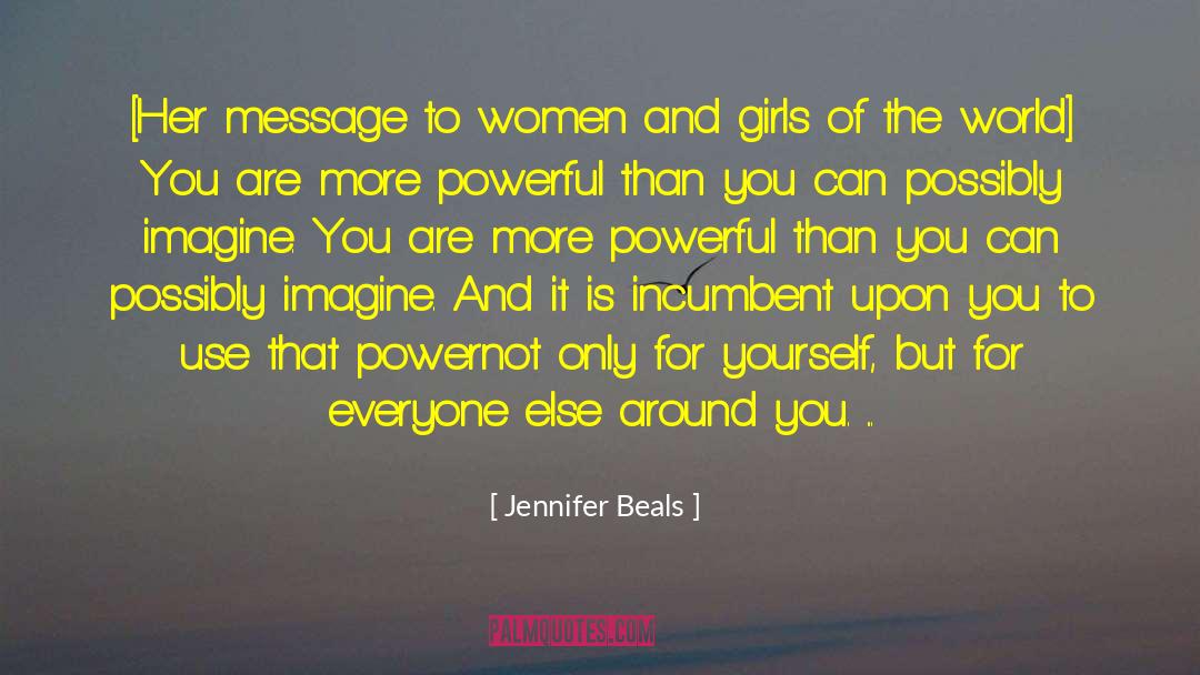 Girls Fitness quotes by Jennifer Beals