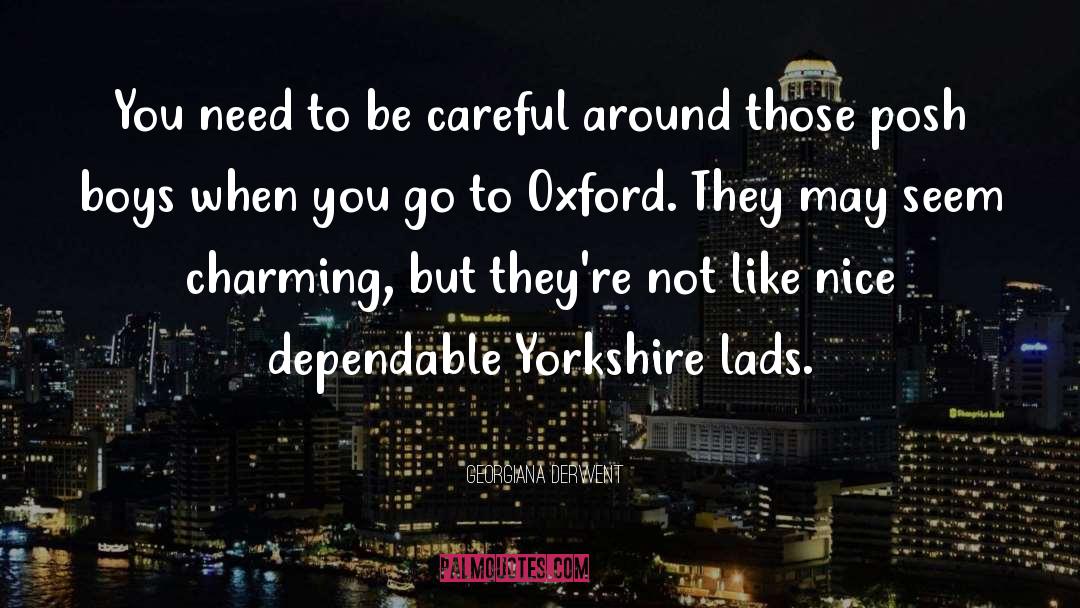 Gisburne Yorkshire quotes by Georgiana Derwent