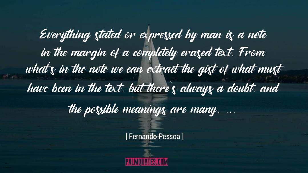 Gist quotes by Fernando Pessoa