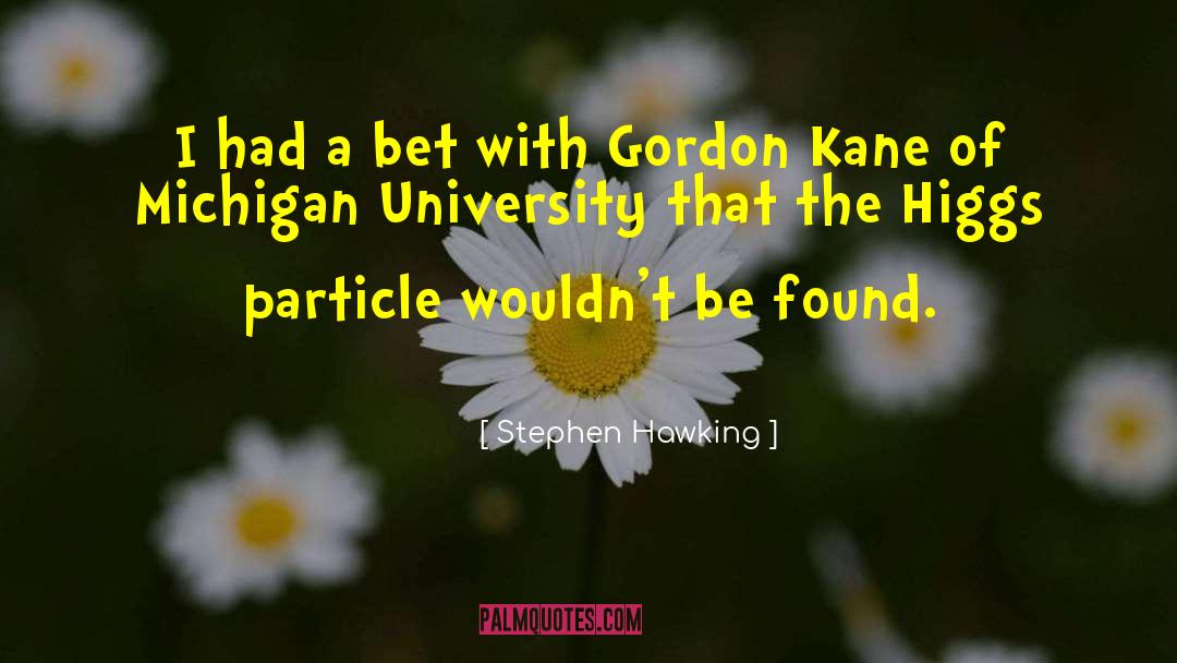 Gitchel Michigan quotes by Stephen Hawking