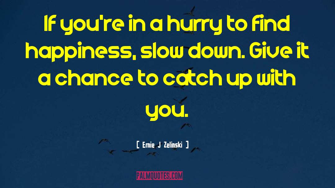 Give It A Chance quotes by Ernie J Zelinski