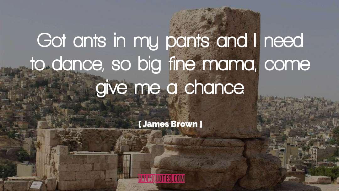 Give Me A Chance quotes by James Brown