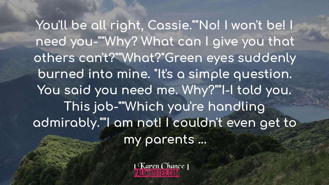 Give Me A Reason quotes by Karen Chance