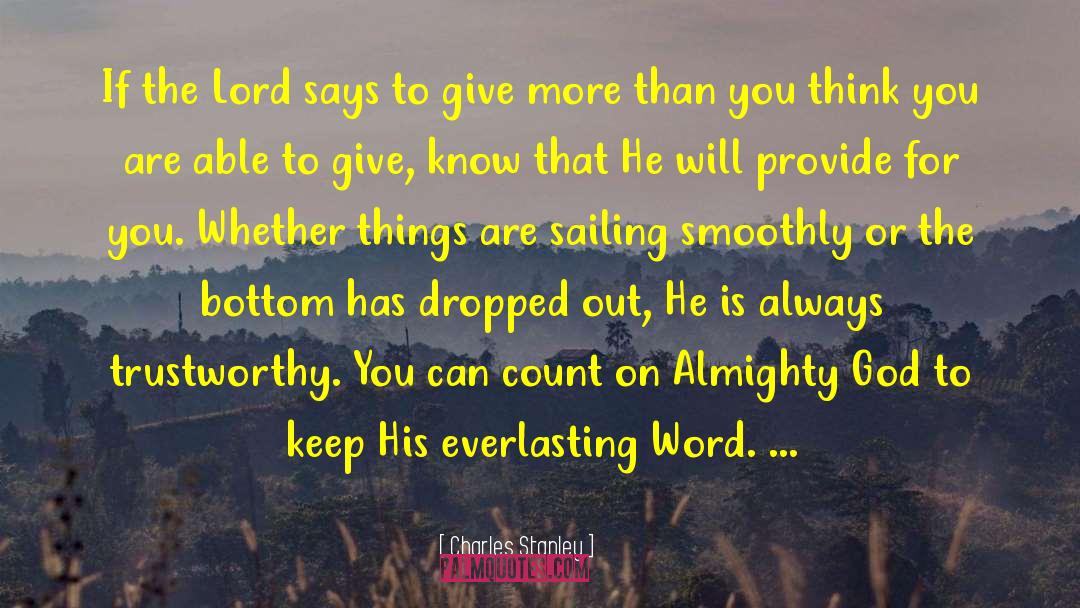 Give More quotes by Charles Stanley