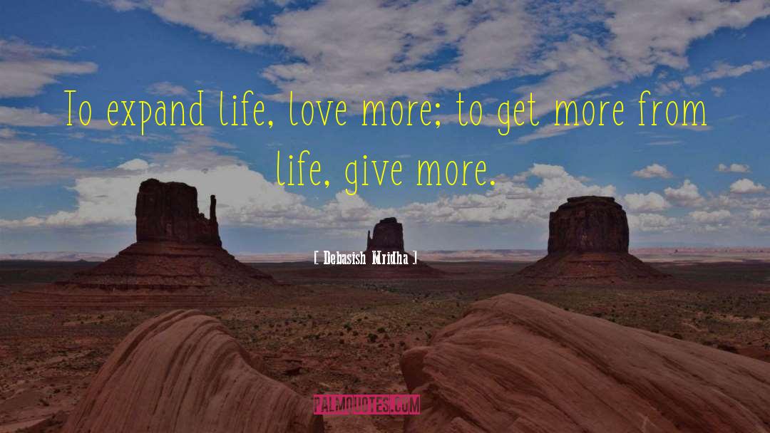 Give More quotes by Debasish Mridha
