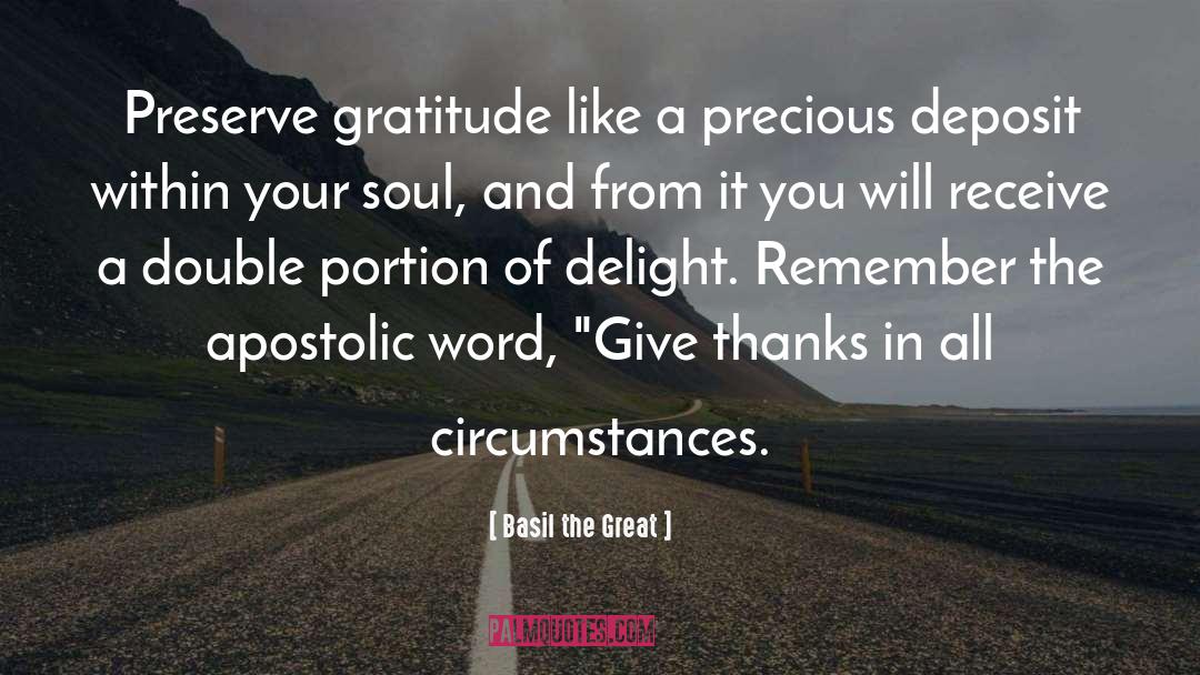 Give Thanks quotes by Basil The Great