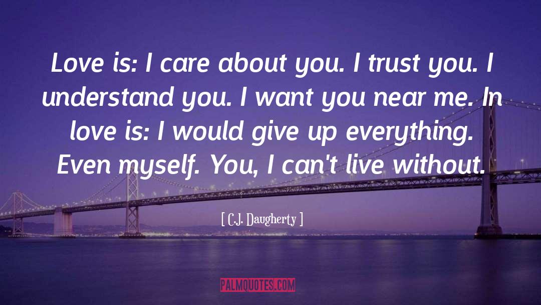 Give Without Expectations quotes by C.J. Daugherty