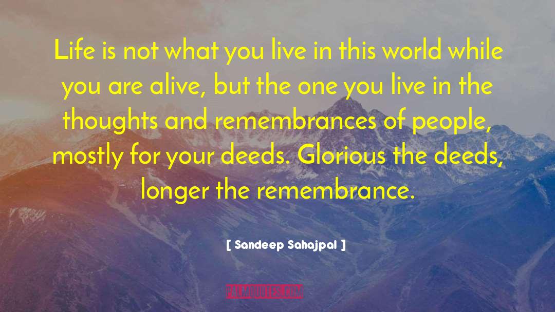 Give You The World quotes by Sandeep Sahajpal