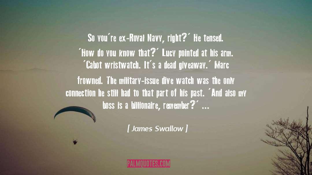 Giveaway quotes by James Swallow