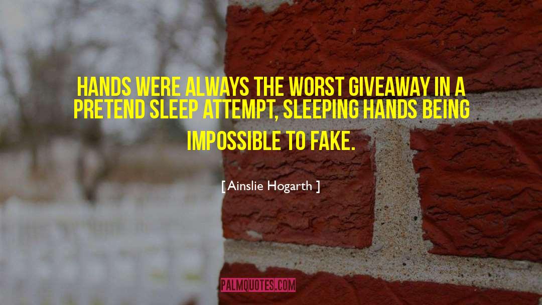 Giveaway quotes by Ainslie Hogarth