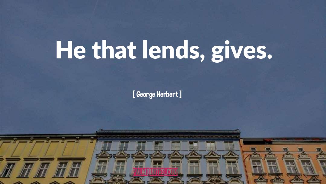 Gives quotes by George Herbert