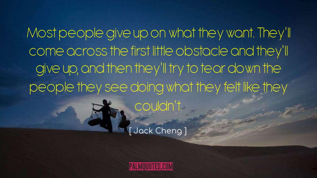 Giveup quotes by Jack Cheng
