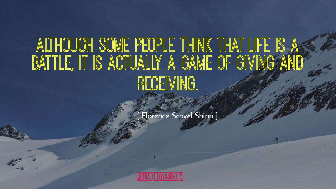 Giving And Receiving quotes by Florence Scovel Shinn