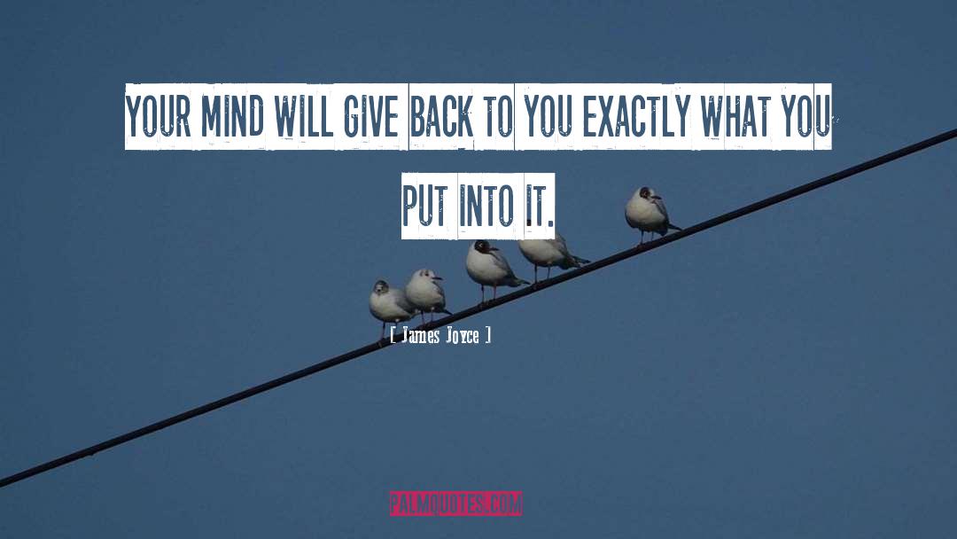 Giving Back quotes by James Joyce