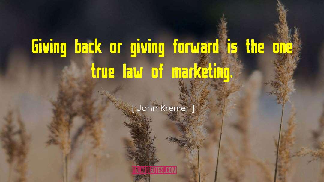 Giving Back quotes by John Kremer
