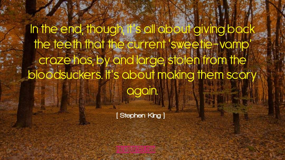 Giving Back quotes by Stephen King