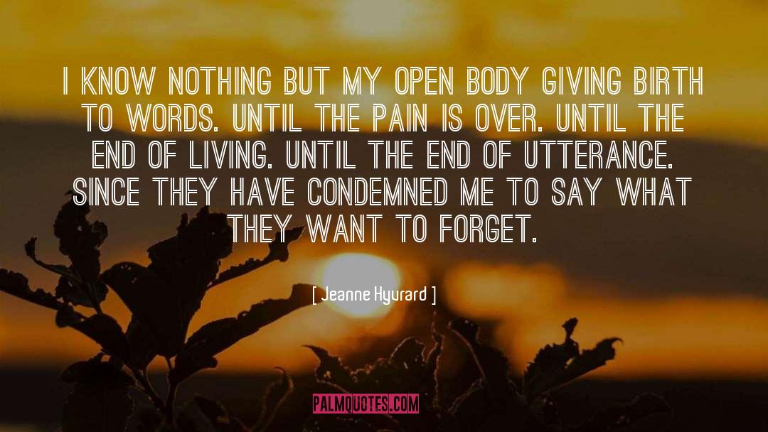 Giving Birth quotes by Jeanne Hyvrard
