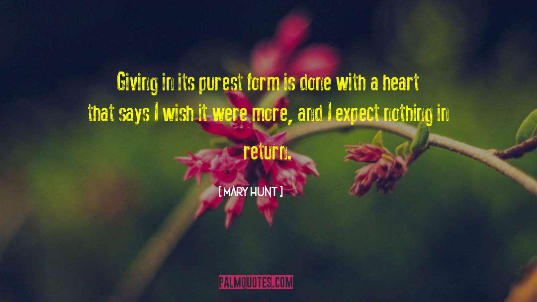 Giving In quotes by Mary Hunt