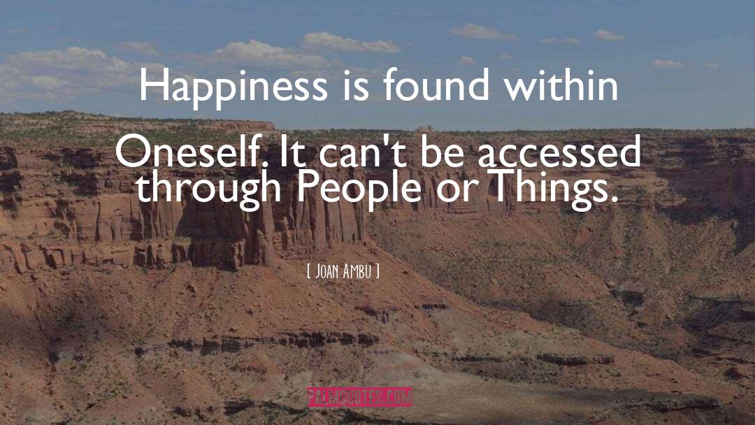 Giving Is Happiness quotes by Joan Ambu