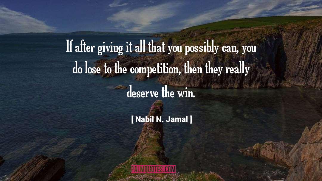 Giving It All quotes by Nabil N. Jamal
