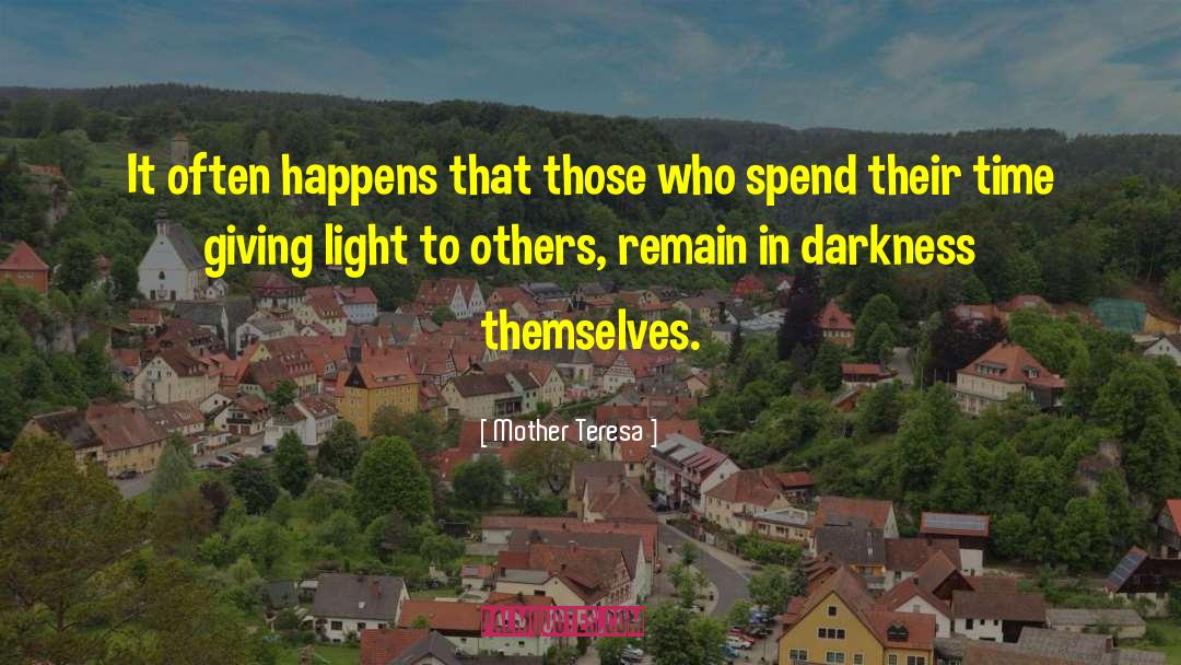 Giving Light quotes by Mother Teresa