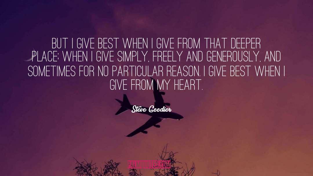 Giving Love quotes by Steve Goodier