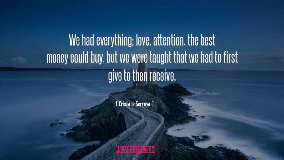 Giving Love quotes by Cristiane Serruya