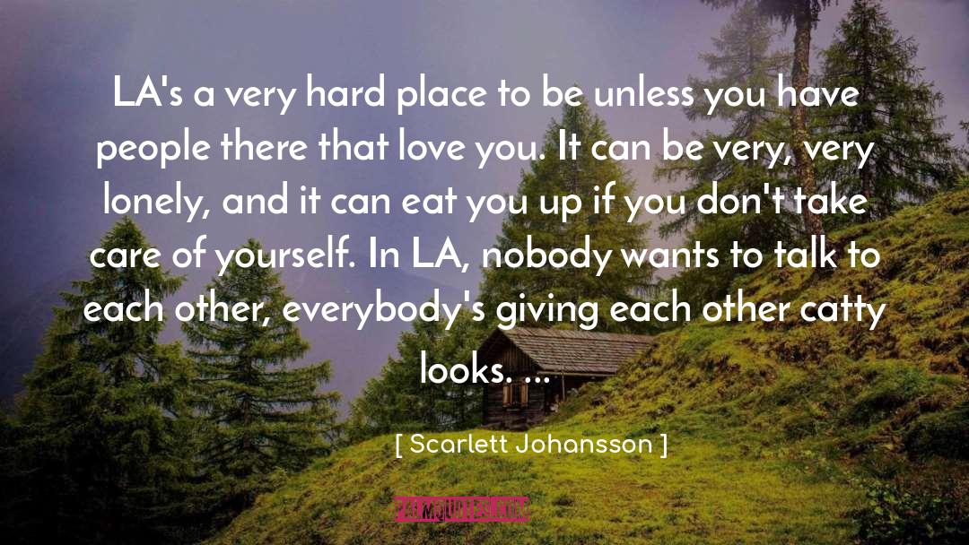 Giving Love quotes by Scarlett Johansson