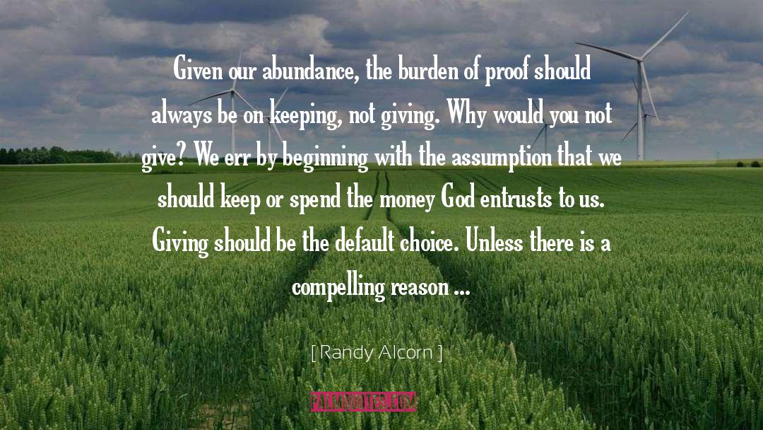 Giving Money quotes by Randy Alcorn