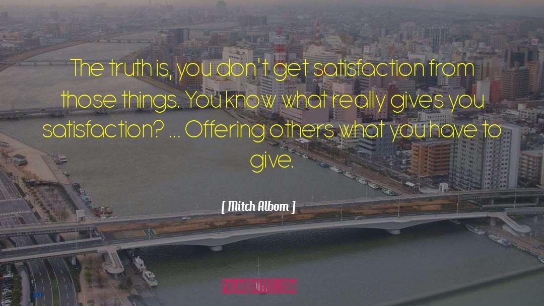 Giving Offering quotes by Mitch Albom