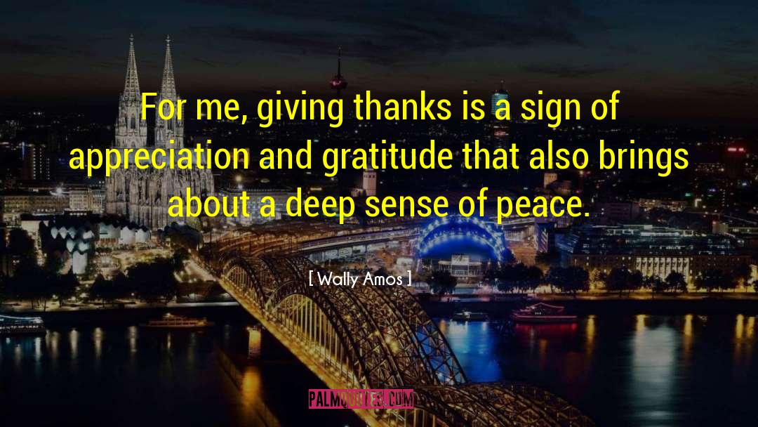 Giving Thanks quotes by Wally Amos