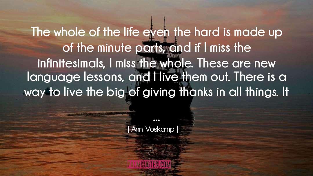 Giving Thanks quotes by Ann Voskamp