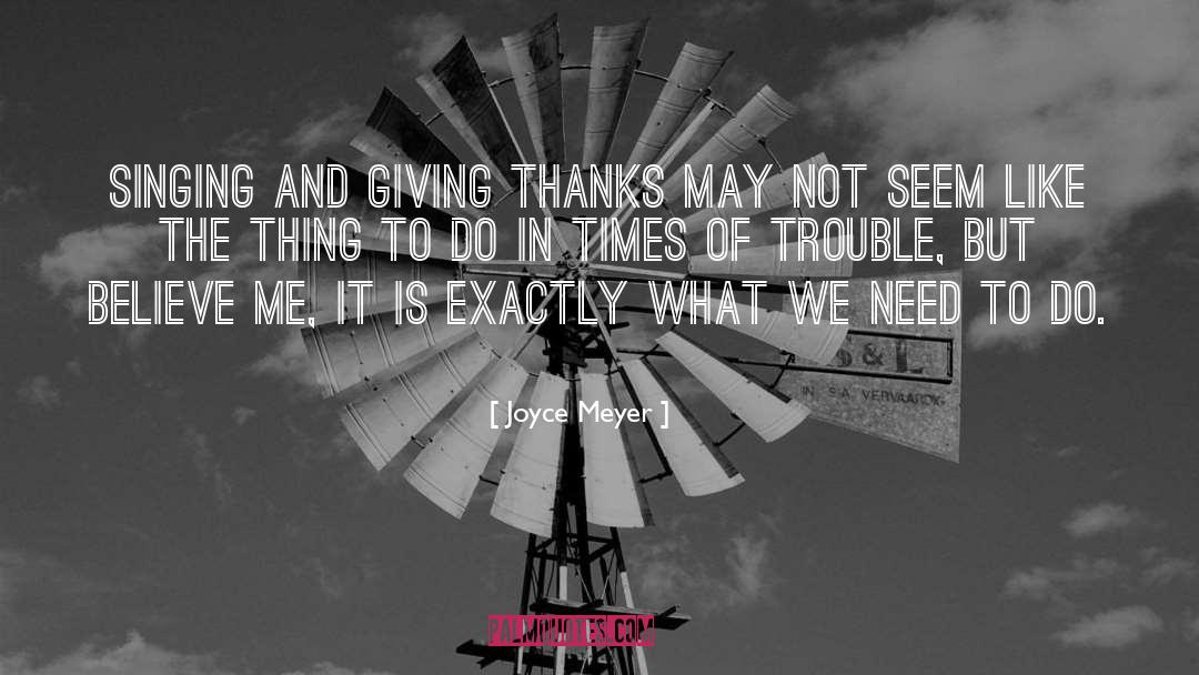 Giving Thanks quotes by Joyce Meyer