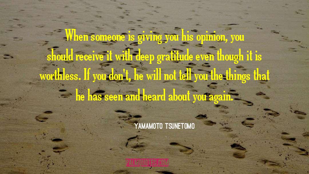 Giving Time quotes by Yamamoto Tsunetomo