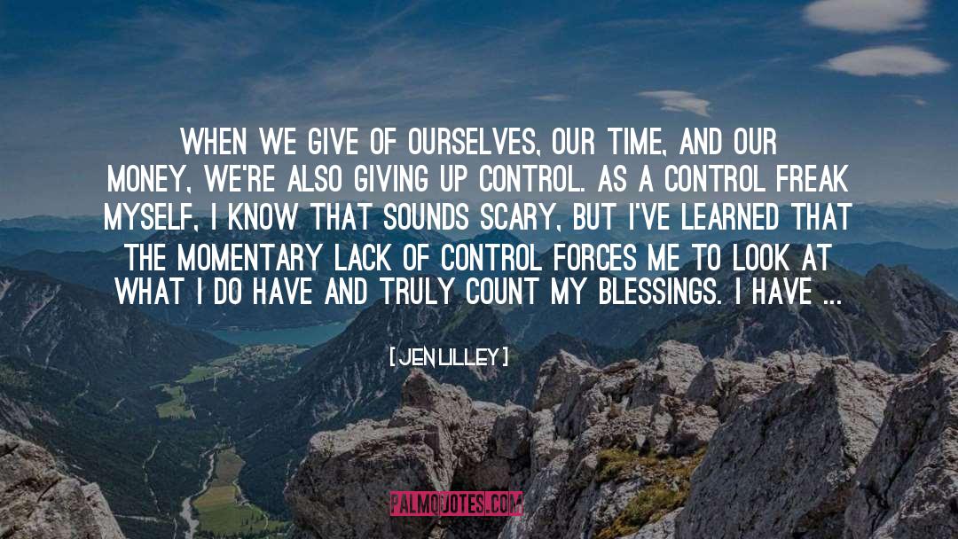 Giving Up Control quotes by Jen Lilley
