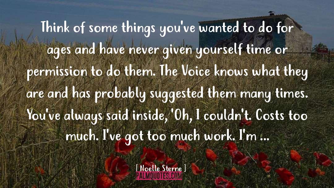 Giving Voice quotes by Noelle Sterne