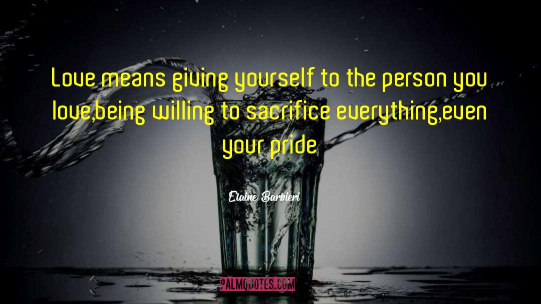 Giving Yourself quotes by Elaine Barbieri